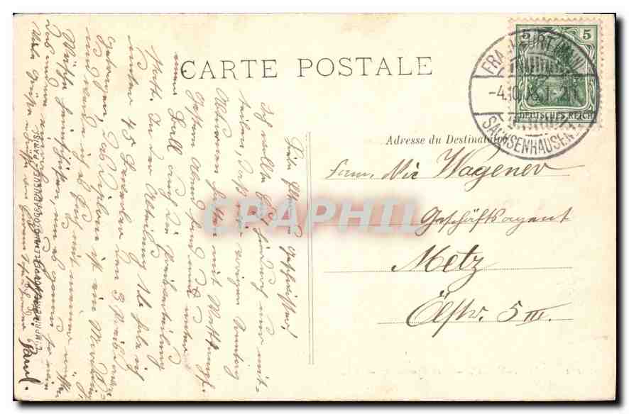 CPA Saint Malo Les Remparts  — Verso