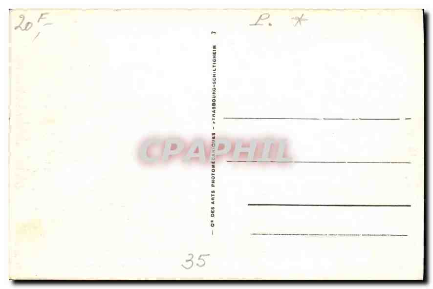 San Malo — La Playa de Bon Secours a Marea Alta — A.R.A. n°10 — Reverso