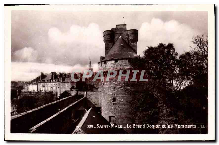 Saint-Malo — Le Grand Donjon et les Remparts — LL — n°356