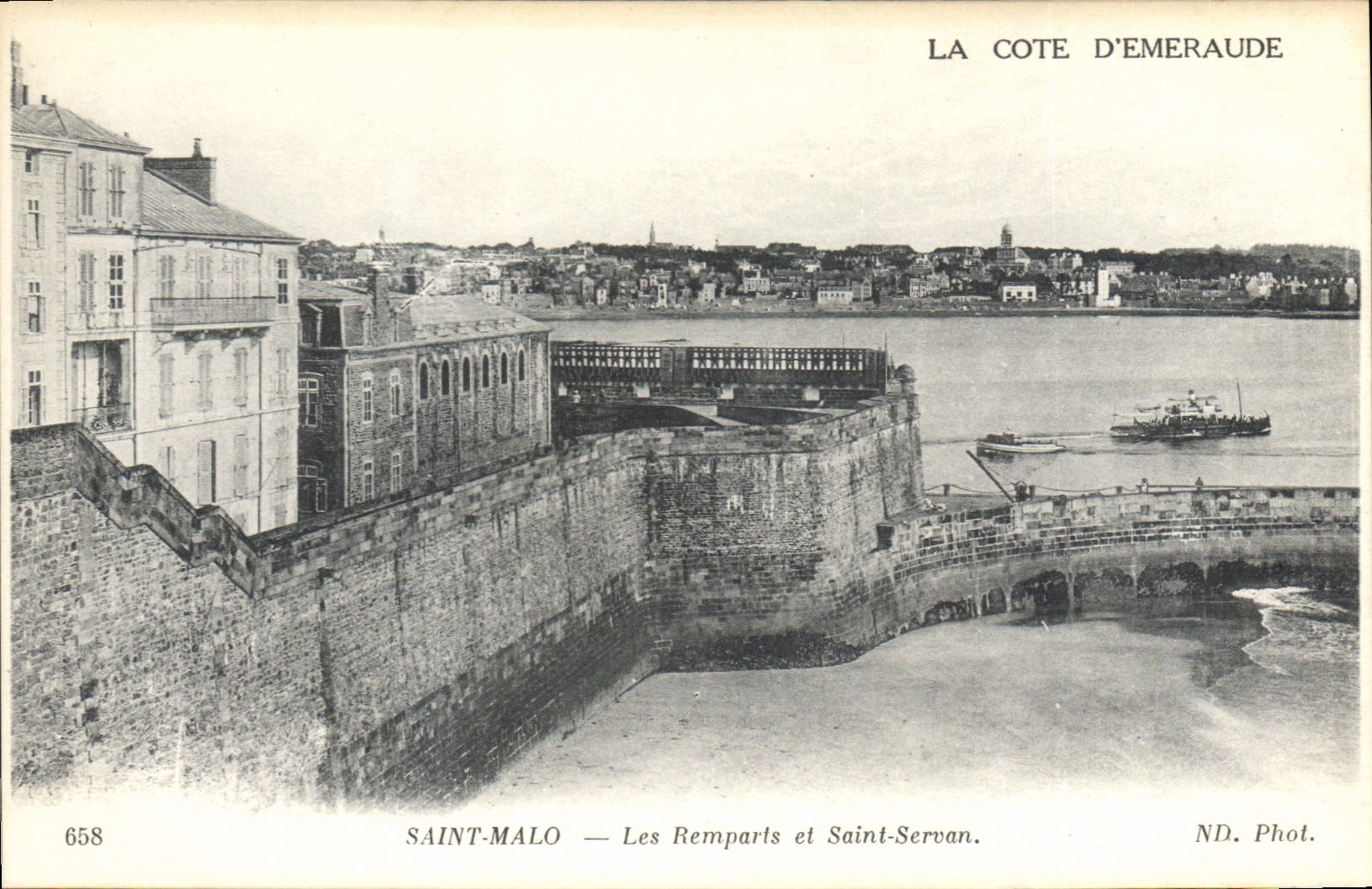 Saint-Malo — Les Remparts et Saint-Servan — La Côte d'Émeraude — ND. Phot.