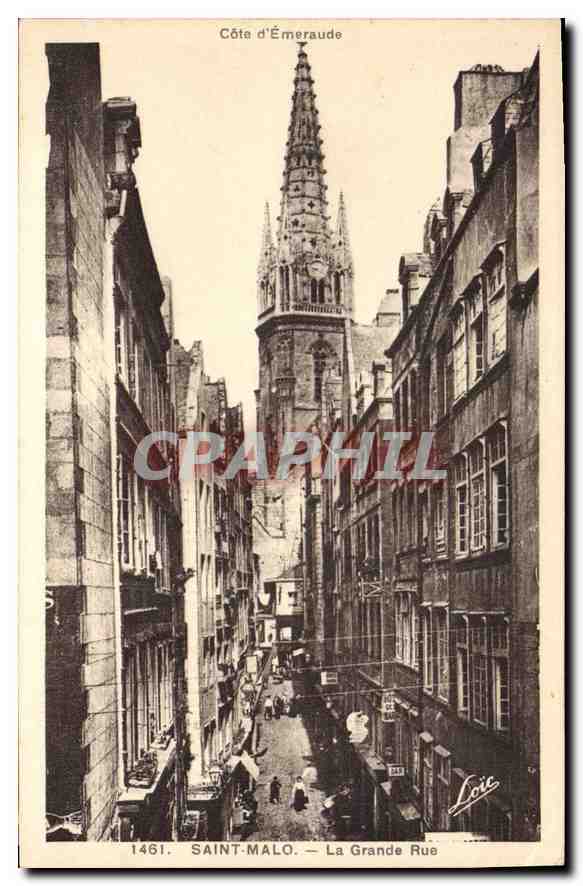 CPA Saint Malo La Garnde Rue 
