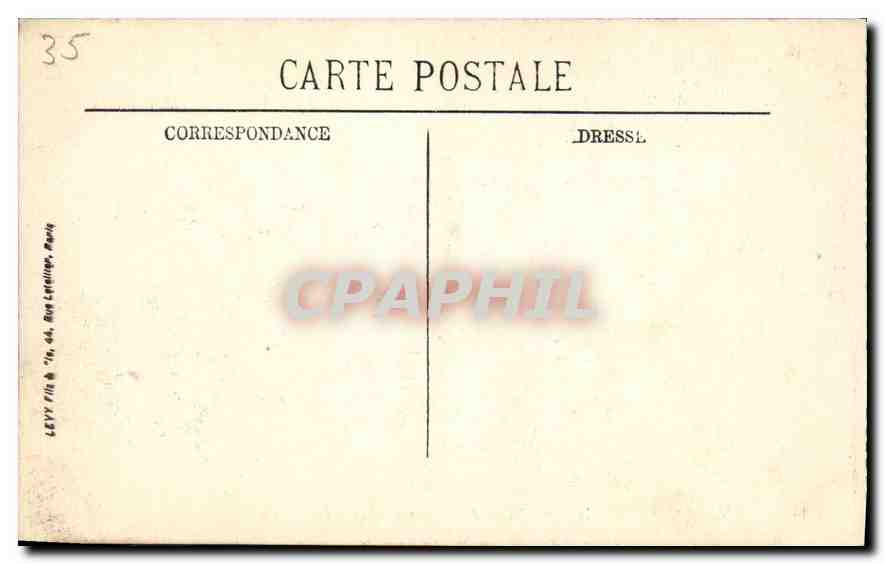 CPA Saint Malo Le Casino et l'Hotel Franklin vus de la Plage  — Verso