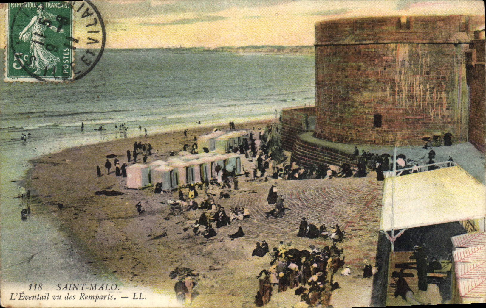 Saint-Malo — L'Éventail vu des Remparts — LL, n°118