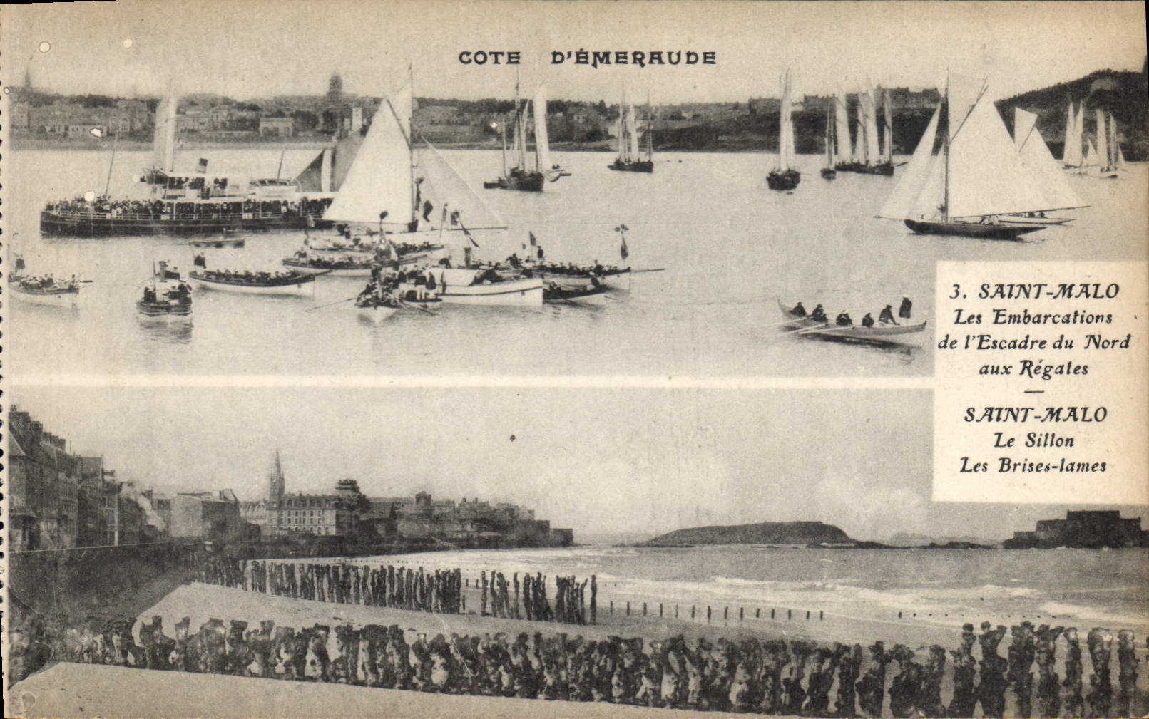 Saint-Malo — Schiffe der Nordflotte bei den Regatten — Côte d'Émeraude