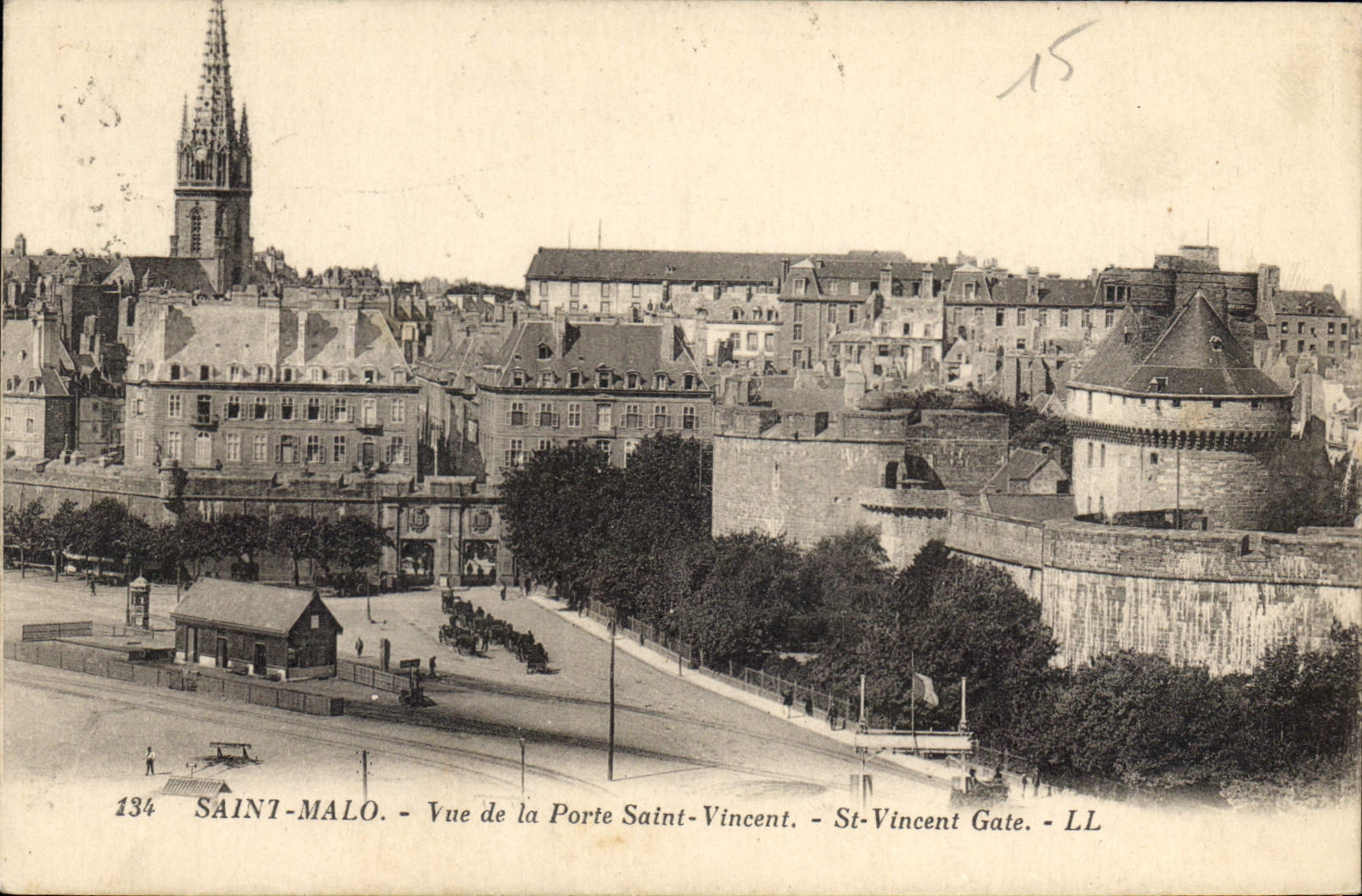 Saint-Malo - Vue de la Porte Saint-Vincent - LL