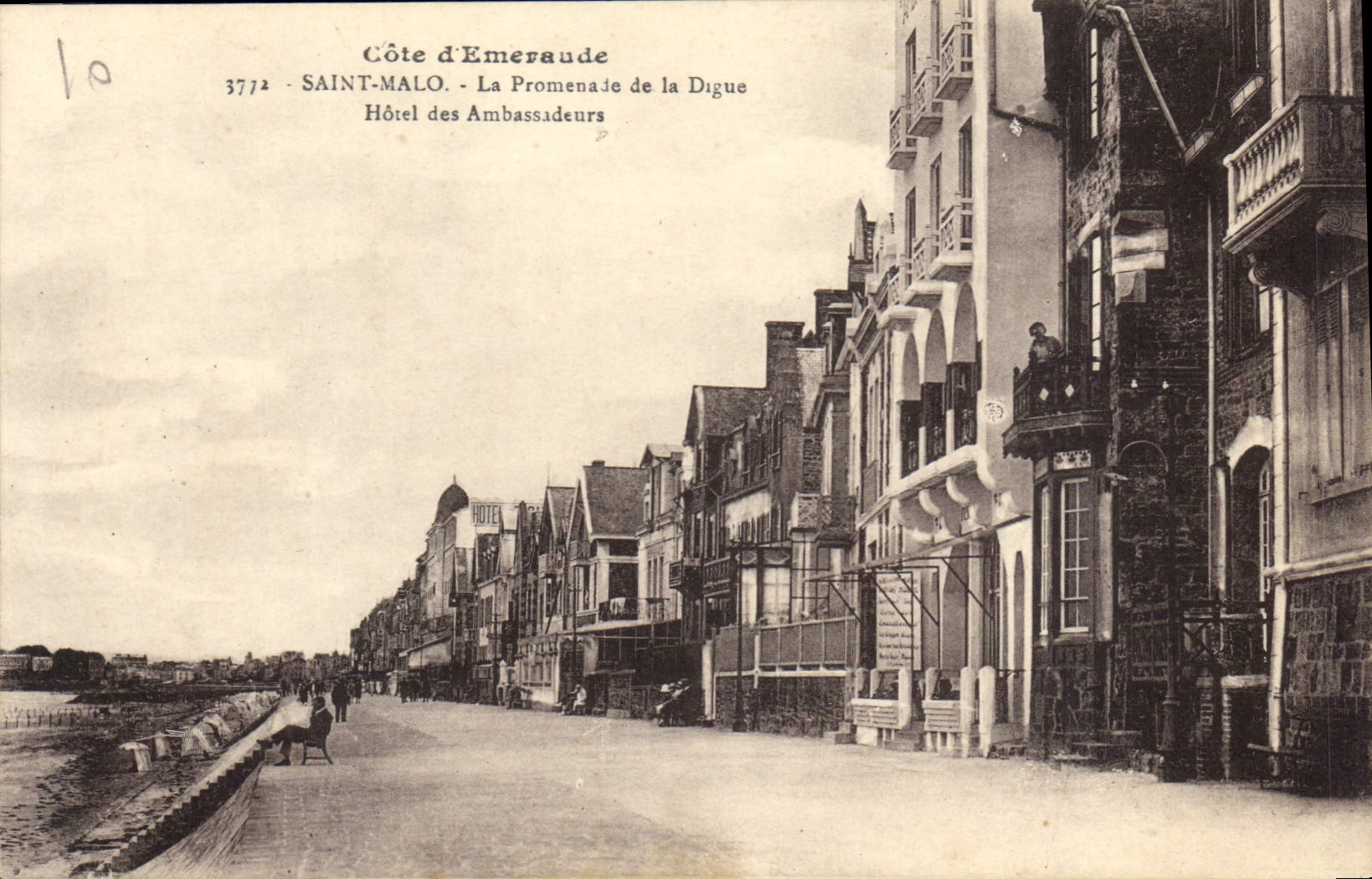 Saint-Malo - Die Promenade der Digue - Hôtel des Ambassadeurs