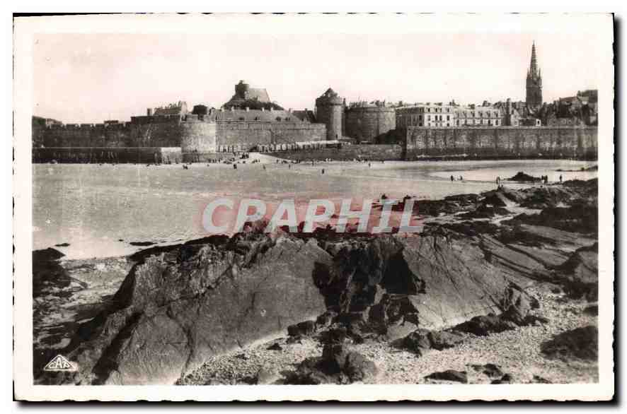 Saint-Malo — Vue prise du Fort National — Cie des Arts Photographiques, Paris