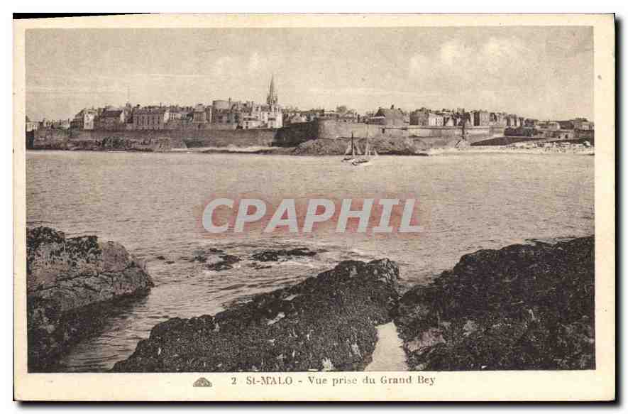 CPA Saint Malo Vue prise du Grand Bey 