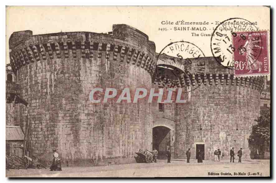 Saint-Malo - La Grande Porte — Édition Guérin, St-Malo (L.-st-Y.)