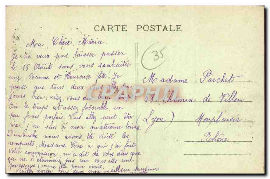 Saint-Malo - La Grande Porte — Édition Guérin, St-Malo (L.-st-Y.) — Verso