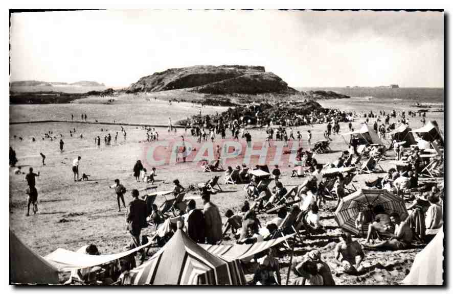 CPA En Bretagne Saint Malo Plage de Bon Secours et le grand Bey 