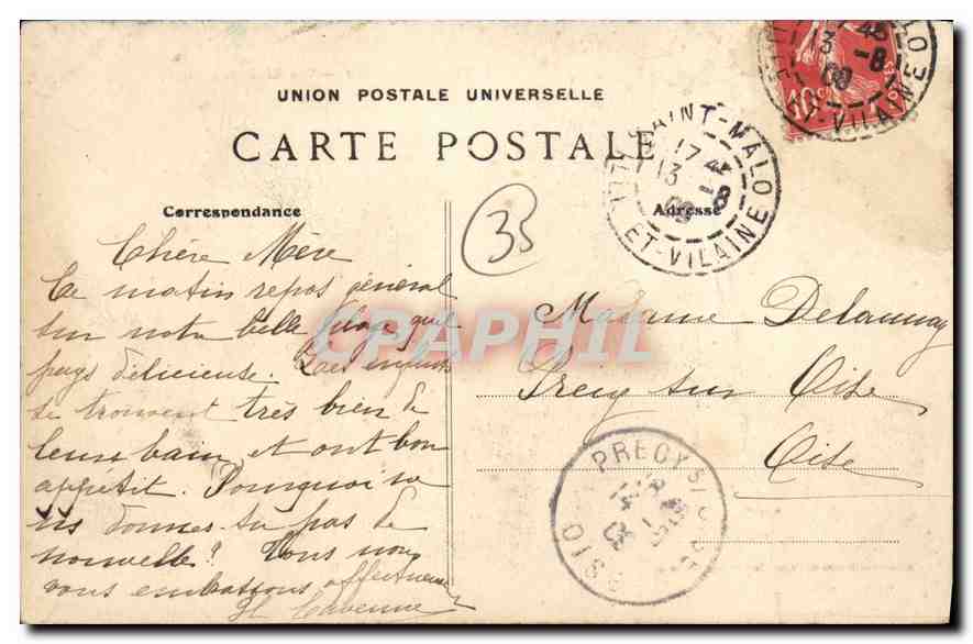 Saint-Malo — Vue Générale — G.F. — Côte d'Émeraude — Reverso