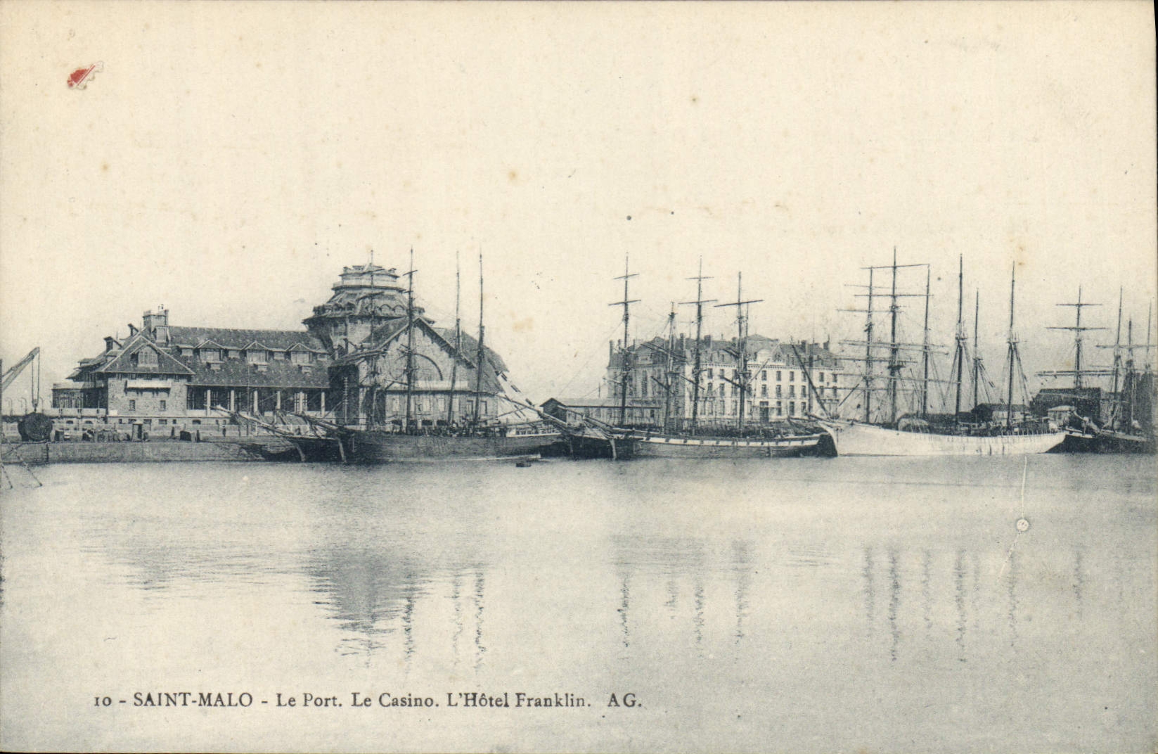 Saint-Malo - El Puerto. El Casino. El Hotel Franklin. AG.