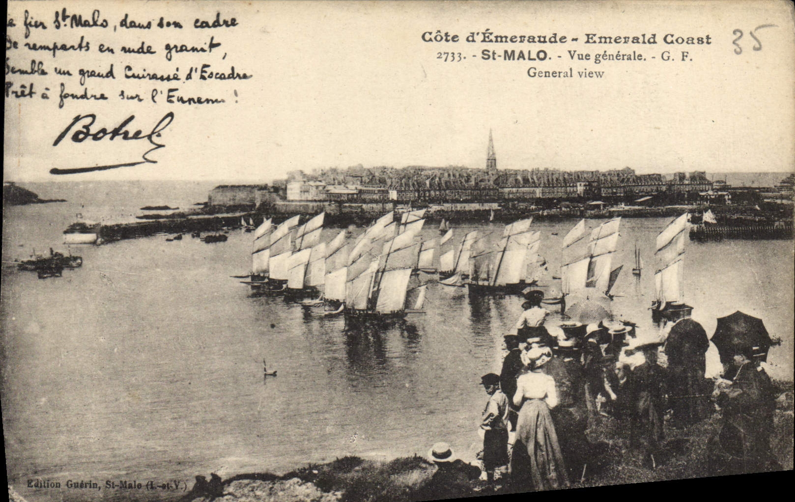 St-Malo - Vue générale - Édition Guérin, St-Malo (1-st-Y.)