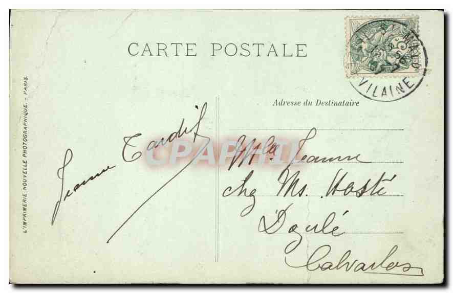 CPA Saint Malo porte des Bers  — Verso