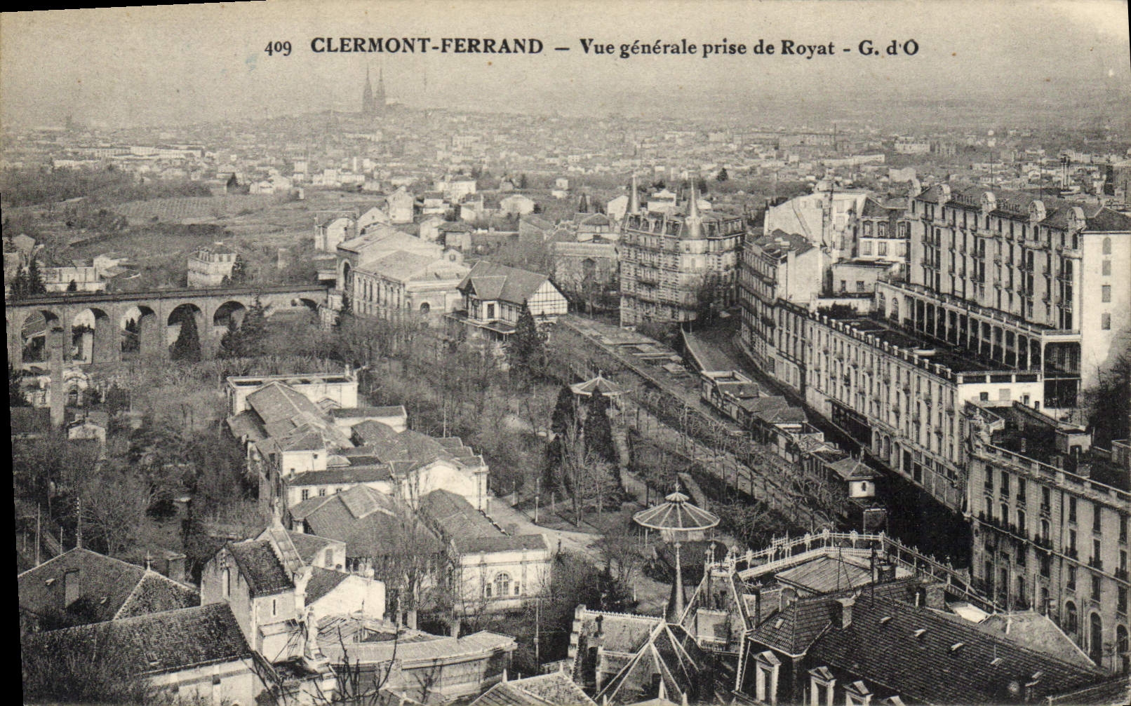 Clermont-Ferrand — Vue générale prise de Royat — G. d'O