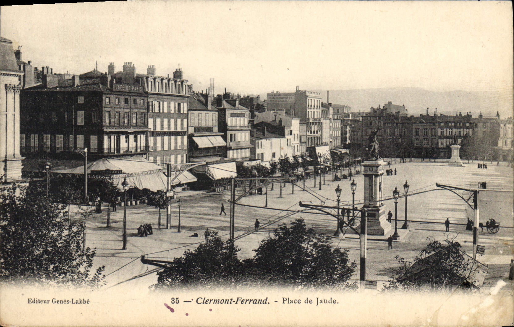 Clermont-Ferrand — Place de Jaude — Éditeur Genés-Labbé, n°35