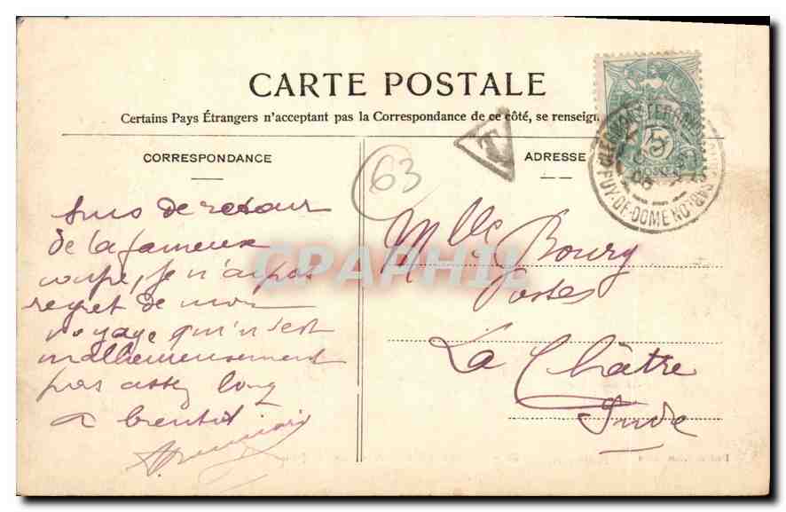 Clermont-Ferrand — Place de Jaude — Éditeur Genés-Labbé, n°35 — Reverso