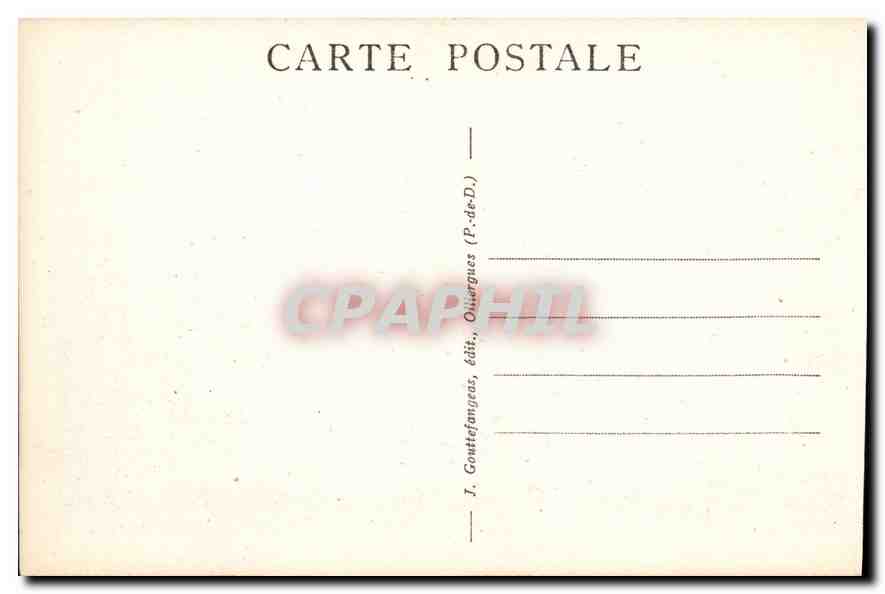 CPA Mont Ferrand vue generale  — Verso