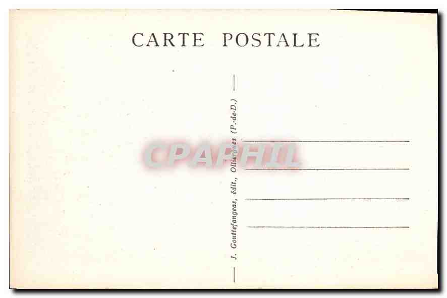 CPA Clermont Ferrand Avenue des Etats Unis et rue Neuve  — Verso