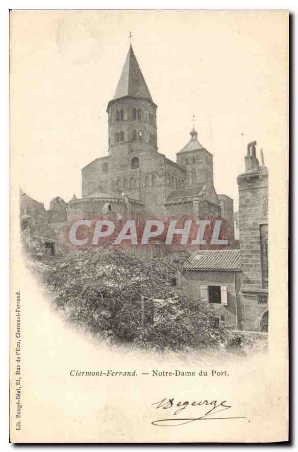 CPA Clermont Ferrand Notre Dame du port 