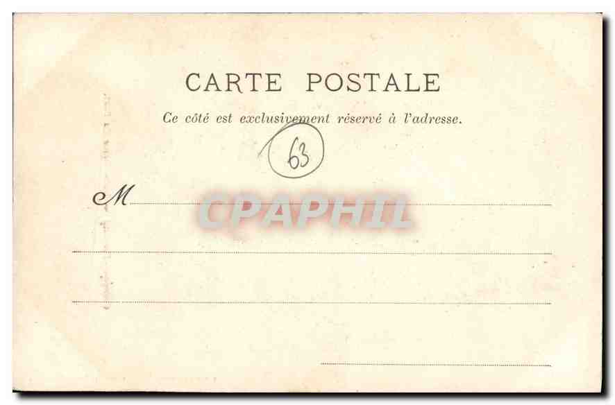 CPA Clermont Ferrand Notre Dame du port  — Back