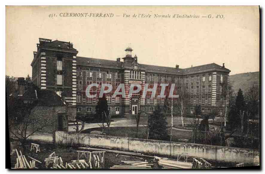 CPA Clermont Ferrand vue de l'Ecole Normale d'Institutriees 
