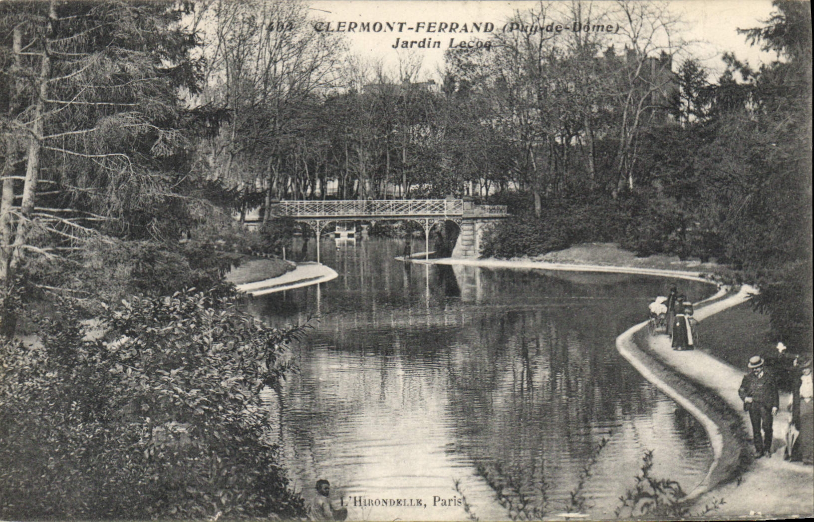 CPA Clermont Ferrand Puy de Dome jardin Lecoq 