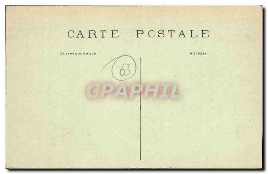 CPA Clermont Ferrand P de D place de jaude  — Rückseite
