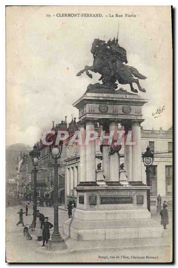 CPA Clermont Ferrand la rue Blatin 