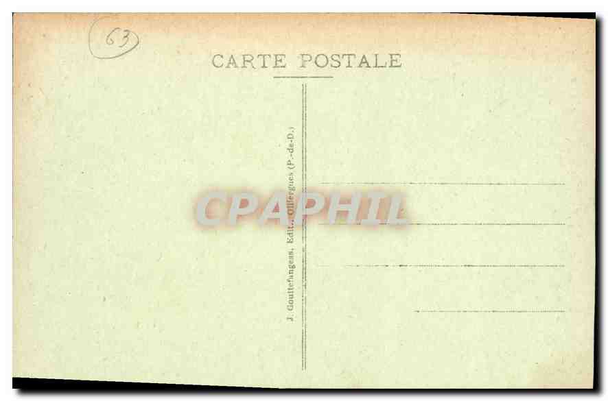 CPA Clermont Ferrand Avenue des Etats Unis et rue du 11 novembre  — Rückseite