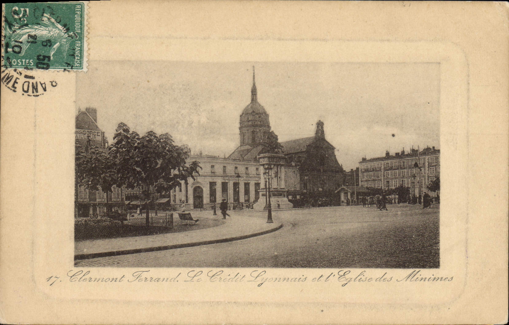 CPA Clermont Ferrand Lyonnais et l'Eglise des Minimes 