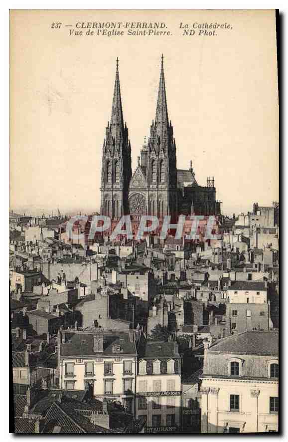Clermont-Ferrand — Vue de l'Église Saint-Pierre, La Cathédrale — ND Phot.