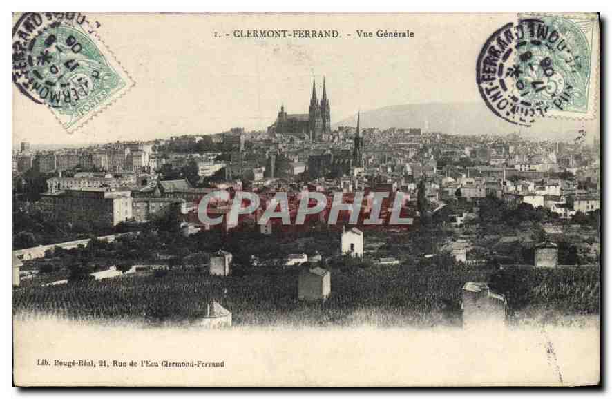 CPA Clermont Ferrand vue generale 