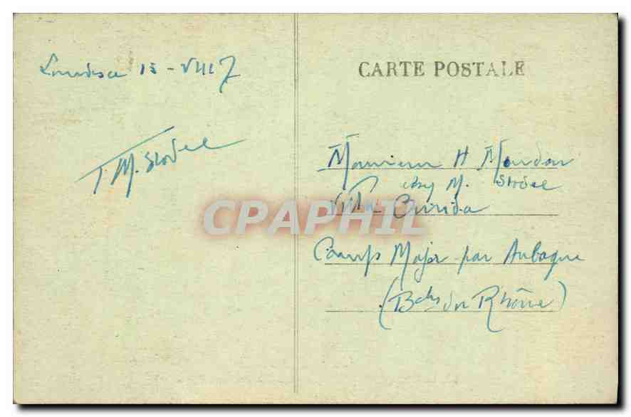 CPA Les Pyrenees Lourdes Basilique et la Chaine des Pyrenees  — Verso