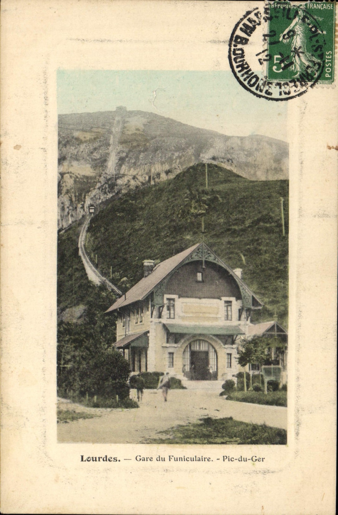 CPA Lourdes Gare du Funiculaire Pic du Ger 