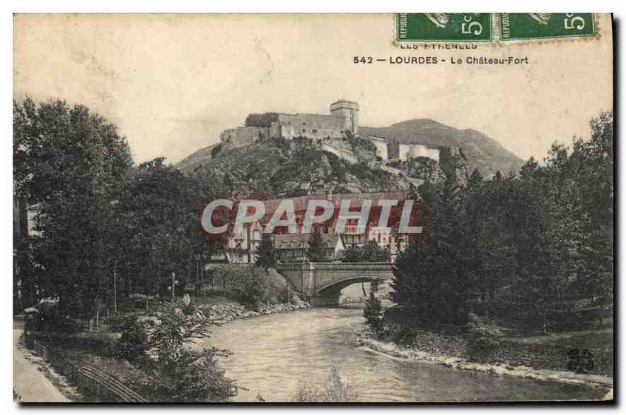 CPA Lourdes Le Chateau Fort 