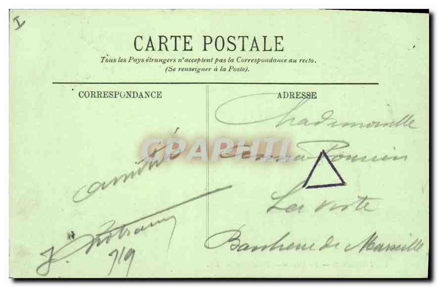 CPA Lourdes La Maison de Bernadette  — Verso