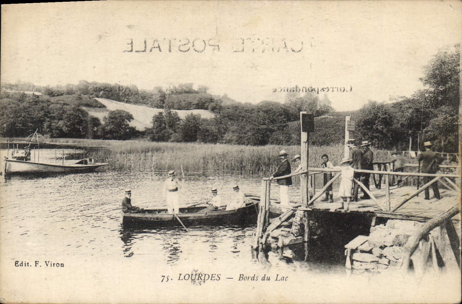 CPA Lourdes Bords du Lac 