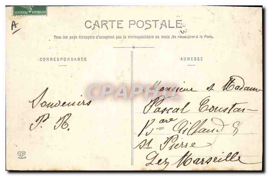 CPA Les Hautes Pyrenees La Grotte de Lourdes  — Verso