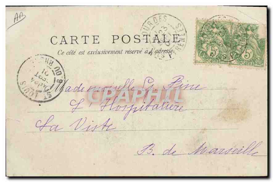 Lourdes - Voitures de Malades allant aux Piscines — F. T. Lepine, Lourdes, n° 265 — Reverso
