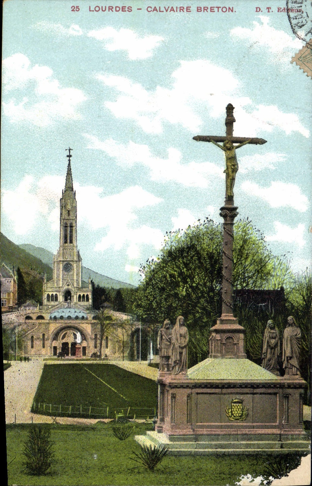 CPA Lourdes Calvaire Breton 