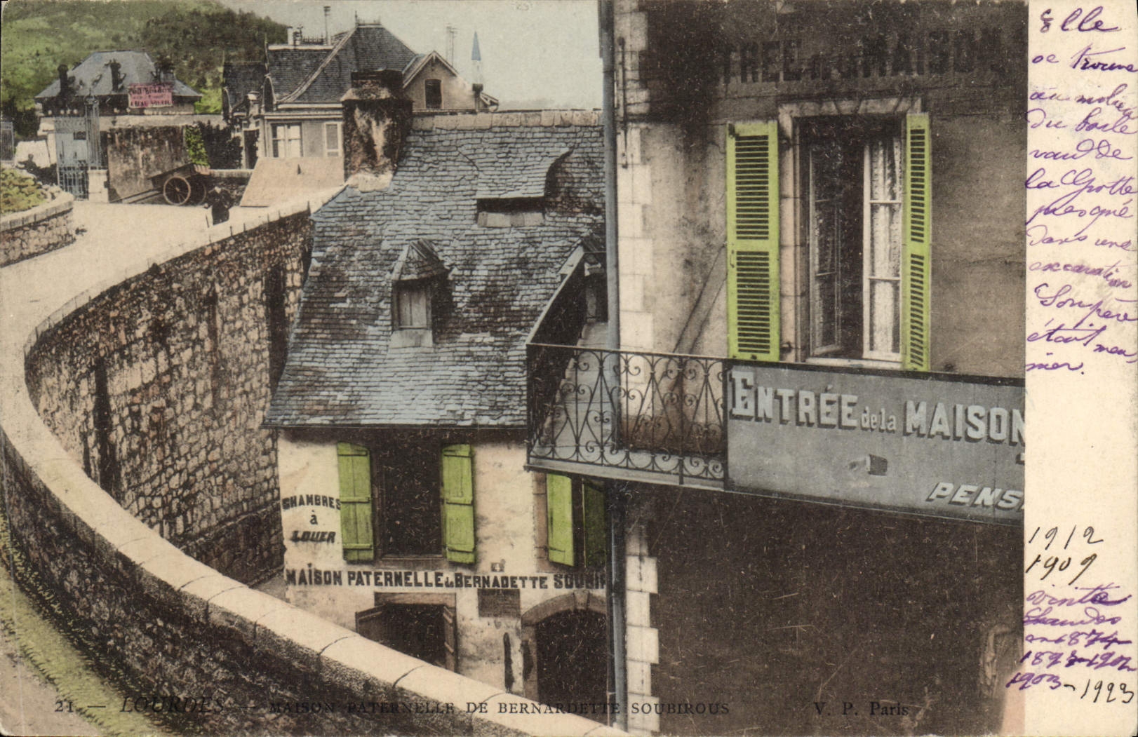 CPA Lourdes Maison paternelle de Bernadette Soubirous