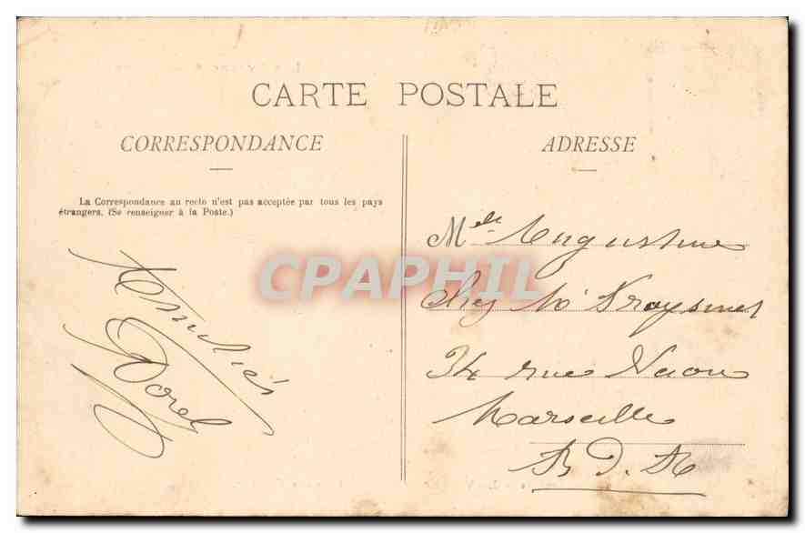 CPA Lourdes La Vierge couronnee Le vieux Chateau  — Verso