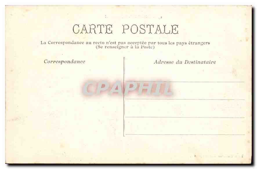 CPA Lourdes St Michel  — Verso