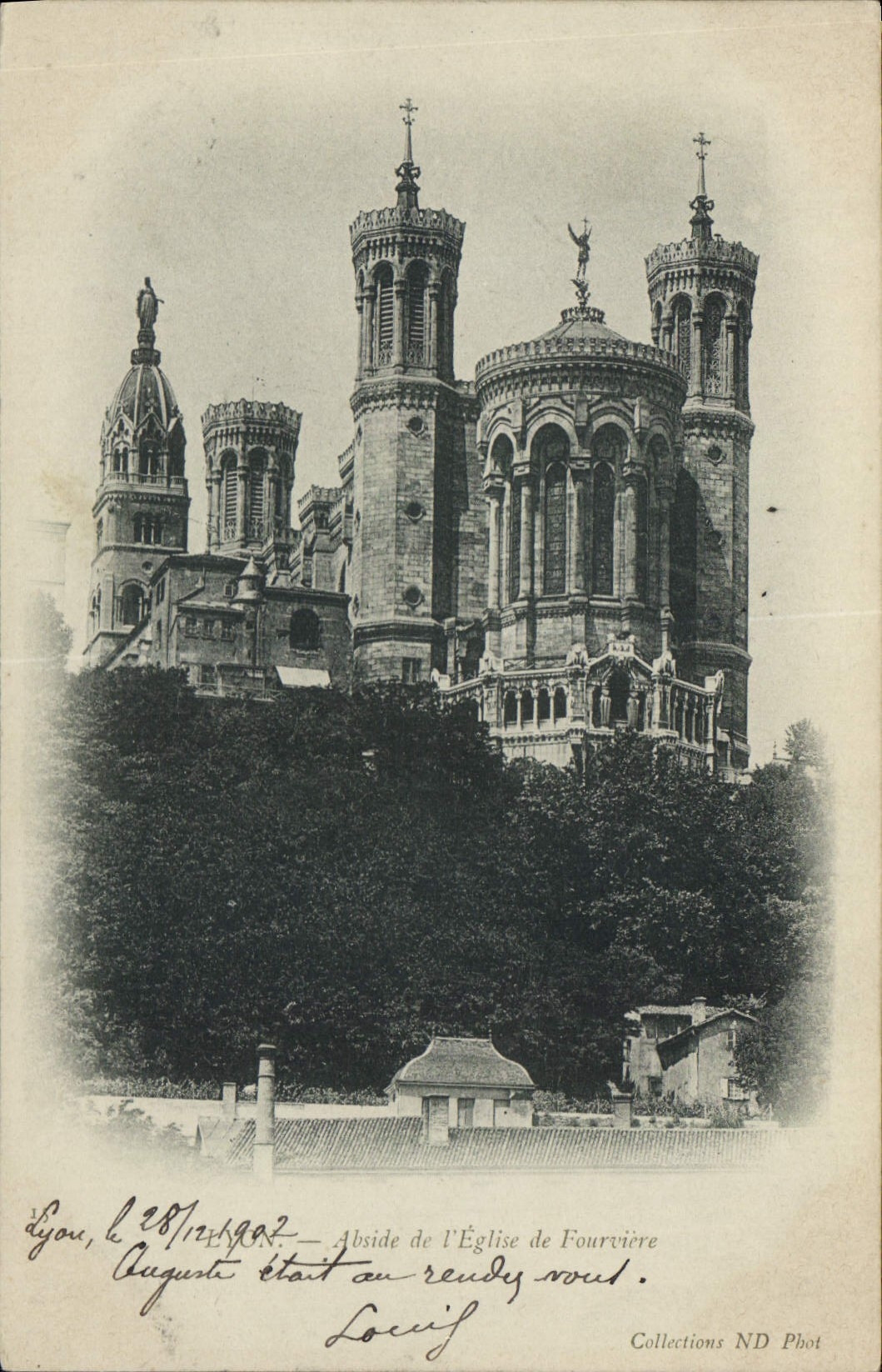 CPA Lyon Abside de l'Eglise de Fourviere 