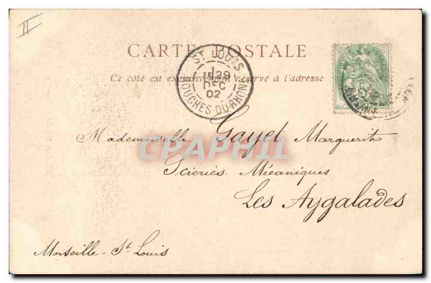 CPA Lyon Abside de l'Eglise de Fourviere  — Verso
