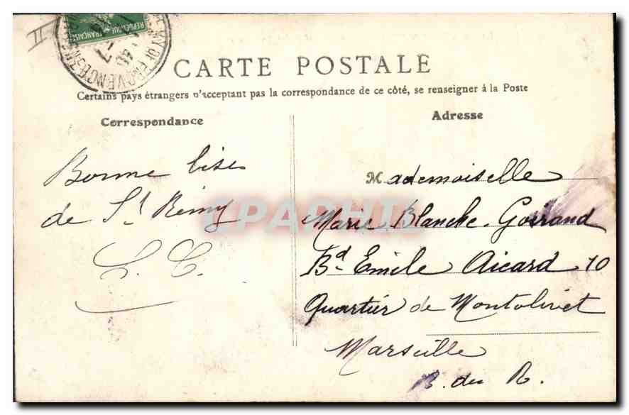 CPA Lyon Pont de l'Universite et Faculte des Lettres et Sciences  — Verso