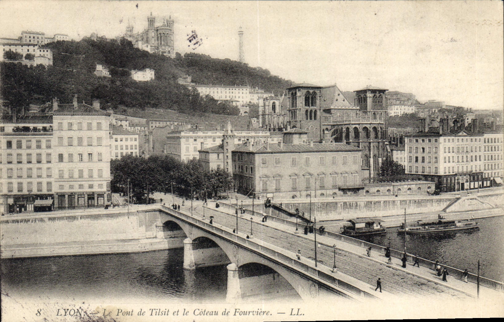 CPA Lyon Le Pont de Tilsit et le Coteau de Fourviere 