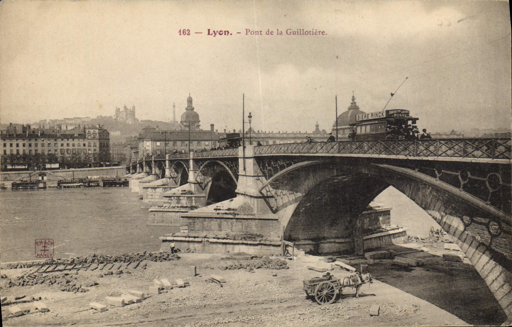 CPA Lyon Pont de la Guillotiere 